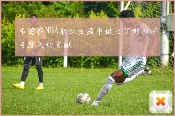 韦德在NBA职业生涯中做出了哪些不可磨灭的贡献
