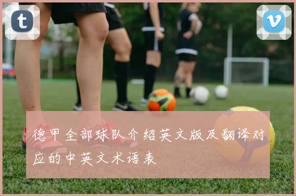 德甲全部球队介绍英文版及翻译对应的中英文术语表